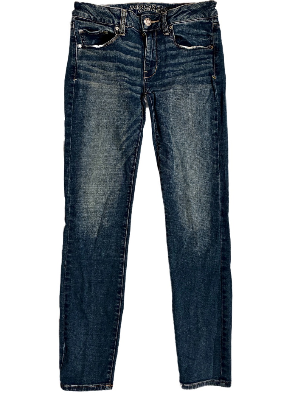 American Eagle Outfitters Women's Dark Blue Skinny Jeans